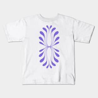 lilac line art Kids T-Shirt